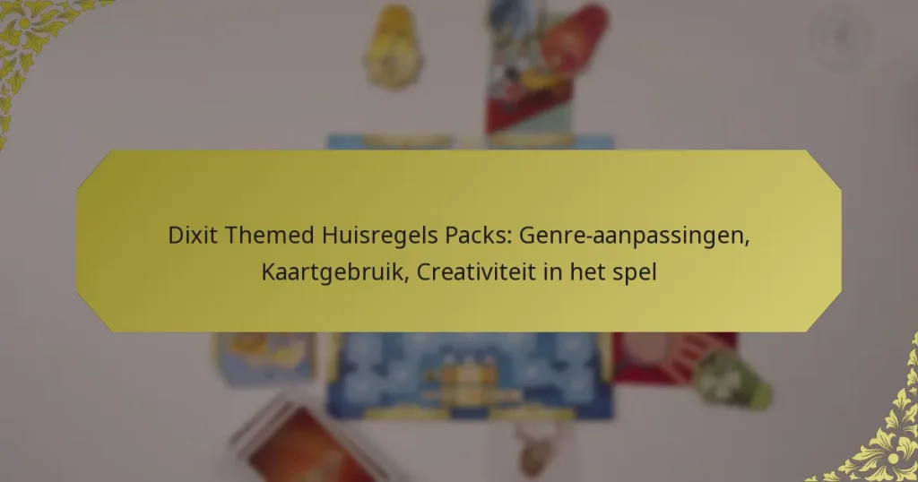 Dixit Themed Huisregels Packs: Genre-aanpassingen, Kaartgebruik, Creativiteit in het spel